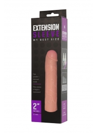 Насадка-удлинитель Extension sleeve телесного цвета - 18,5 см. - Sitabella - в Находке купить с доставкой