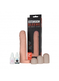 Насадка-удлинитель Extension sleeve с подхватом мошонки - 19 см. - Sitabella - в Находке купить с доставкой