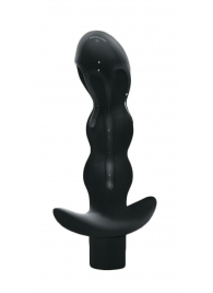 Чёрный анальный вибромассажёр Naughty - 14,5 см. - Lola Games
