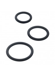 Набор из 3 чёрных эрекционных колец - ToyFa - в Находке купить с доставкой