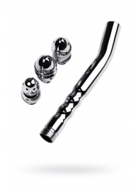 Металлический анальный душ с тремя насадками - ToyFa - купить с доставкой в Находке
