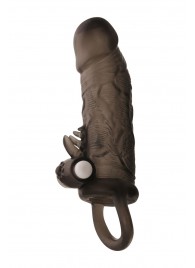 Чёрная насадка на пенис Toyfa XLover с вибрацией - ToyFa - в Находке купить с доставкой