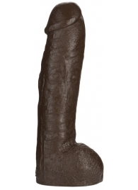 Большая насадка для трусиков Vac-U-Lock Realistic Hung - 31,7 см. - Doc Johnson - купить с доставкой в Находке