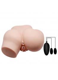 Телесный полуторс с двумя любовными тоннелями и вибрацией - Baile - в Находке купить с доставкой