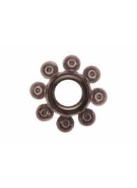 Чёрное эрекционное кольцо Rings Bubbles - Lola Games - в Находке купить с доставкой