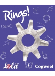 Прозрачное эрекционное кольцо Rings Cogweel - Lola Games - в Находке купить с доставкой