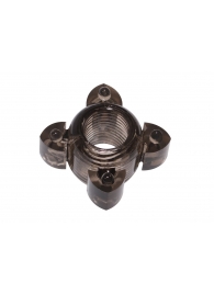 Чёрное эрекционное кольцо Rings Screw - Lola Games - в Находке купить с доставкой