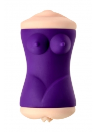 Двухсторонний мастурбатор JOS YARA в фиолетовой колбе - JOS - в Находке купить с доставкой