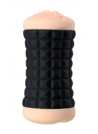 Двухсторонний мастурбатор JOS JANICE в черном цилиндре - JOS - в Находке купить с доставкой