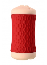 Двухсторонний мастурбатор JOS  NADIN в красном цилиндре - JOS - в Находке купить с доставкой