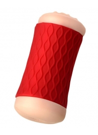 Двухсторонний мастурбатор JOS  NADIN в красном цилиндре - JOS - в Находке купить с доставкой