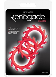 Набор из 3 красных эрекционных колец Renegade Gears - NS Novelties - в Находке купить с доставкой