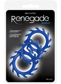 Набор из 3 синих эрекционных колец Renegade Gears - NS Novelties - в Находке купить с доставкой