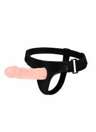 Телесный фаллоимитатор на трусиках Jessica Strap-On - 15,5 см. - Baile - купить с доставкой в Находке