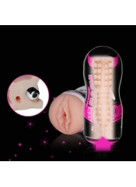 Мастурбатор-вагина Sex In A Can Vibra Vagina Tunnel - Lovetoy - в Находке купить с доставкой