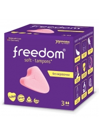Женские гигиенические тампоны без веревочки FREEDOM mini - 3 шт. - Freedom - купить с доставкой в Находке