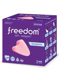 Женские гигиенические тампоны без веревочки FREEDOM normal - 3 шт. - Freedom - купить с доставкой в Находке