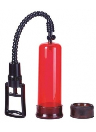 Вакуумная помпа с двумя сменными насадками NEW STAY HARD PUMP CLEAR RED - Seven Creations - в Находке купить с доставкой