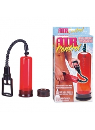 Вакуумная помпа с двумя сменными насадками NEW STAY HARD PUMP CLEAR RED - Seven Creations - в Находке купить с доставкой