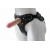 Черный пояс-трусики с двумя насадками Soft-Dolli - 16,5 и 10,5 см. - LOVETOY (А-Полимер) - купить с доставкой в Находке