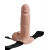 Телесный перезаряжаемый вибрострапон 7  Hollow Rechargeable Strap-on with Balls - 20,3 см. - Pipedream - купить с доставкой в Находке