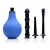 Анальный душ с 3 насадками Premium One-way Valve Anal Douche Set - XR Brands - купить с доставкой в Находке