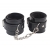 Черные оковы на ноги Obey Me Leather Ankle Cuffs - Chisa - купить с доставкой в Находке