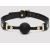 Черный кляп-шар Bound to You Faux Leather Ball Gag - Fifty Shades of Grey - купить с доставкой в Находке