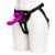 Лиловый страпон Rechargeable Vibrating Strap-On Harness Set - 17,6 см. - Happy Rabbit - купить с доставкой в Находке