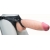 Телесный реалистичный фаллоимитатор на черных трусиках Real Big Strap-On - 34,5 см. - LOVETOY (А-Полимер) - купить с доставкой в Находке