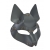 Серая маска Wolf с клепками - Sitabella - купить с доставкой в Находке