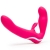 Ярко-розовый безремневой страпон Rechargeable Vibrating Strapless Strap-On - Happy Rabbit - купить с доставкой в Находке