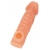 Телесная закрытая насадка с шершавой головкой Cock Sleeve Size L - 17,6 см. - KOKOS - в Находке купить с доставкой