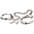 Металлические наручники Metal Leg Cuffs - Pipedream - купить с доставкой в Находке