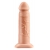 Телесный реалистичный фаллоимитатор с полостью Silicone Hollow Extension - 20 см. - Pipedream - купить с доставкой в Находке