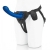 Синяя насадка Remote Control P-Spot G-Spot с черными трусиками - 20 см. - Pegasus - купить с доставкой в Находке