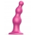 Розовая насадка Strap-On-Me Dildo Plug Beads size S - Strap-on-me - купить с доставкой в Находке