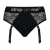 Черные трусики для насадок Diva Lingerie Harness - size S - Strap-on-me - купить с доставкой в Находке