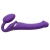Фиолетовый безремневой вибрострапон Vibrating Bendable Strap-On - size L - Strap-on-me - купить с доставкой в Находке