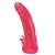 Розовая насадка для страпона с клиторальными лепестками - 18,5 см. - LOVETOY (А-Полимер) - купить с доставкой в Находке