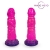 Розовый рельефный фантазийный фаллоимитатор - 20 см. - Bior toys - купить с доставкой в Находке