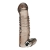 Дымчатая насадка на пенис с вибрацией  Vibrating Penis Enhancing Sleeve Extension - 13,3 см. - BlueLine - в Находке купить с доставкой