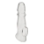 Прозрачная насадка для пениса Girthy Penis Enhancing Sleeve Extension - 17,1 см. - BlueLine - в Находке купить с доставкой