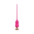 Розовый тонкий стимулятор Nipple Vibrator - 23 см. - I-MOON - купить с доставкой в Находке