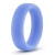 Голубое люминесцентное кольцо Silicone Glo Cock Ring - Blush Novelties - в Находке купить с доставкой