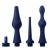 Набор из 3 универсальных насадок для анального душа Universal 3 Piece Silicone Enema Attachment Set - XR Brands - купить с доставкой в Находке