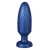 Синяя анальная пробка 4 Inch Silicone Anal Plug - 12 см. - NMC