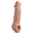 Телесная насадка-удлинитель Intrepid 9.25 Inch Realistic Penis Extender Sleeve - 23,5 см. - Blush Novelties - в Находке купить с доставкой