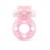 Розовое эрекционное виброкольцо в форме мишки - 1137 - в Находке купить с доставкой