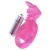 Розовая вибронасадка со стимулятор клитора   Язычок - Toyfa Basic - в Находке купить с доставкой